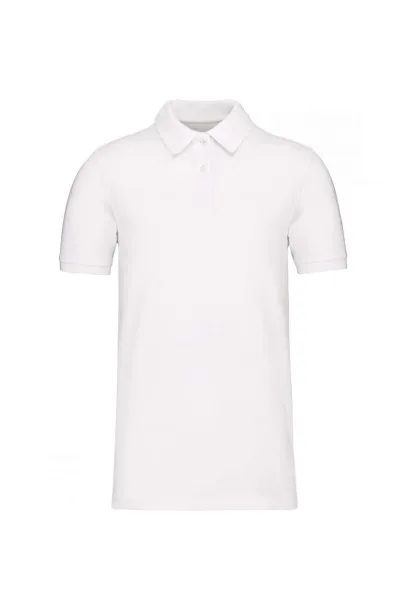  Muška polo majica od organskog pamuka, 180 g/m2 - Kariban Bijela