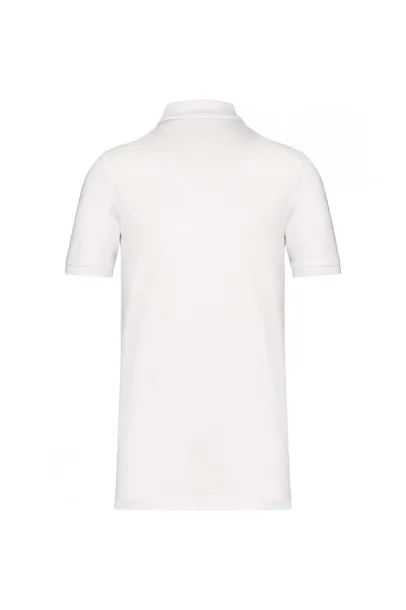  Muška polo majica od organskog pamuka, 180 g/m2 - Kariban Bijela