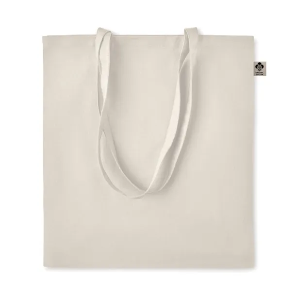 ZIMDE Organic cotton shopping bag, 140 g/m² Beige