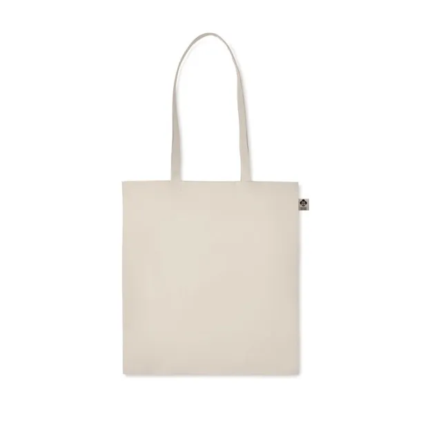 ZIMDE Organic cotton shopping bag, 140 g/m² Beige