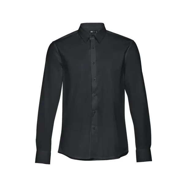 PARIS Men's poplin shirt Black