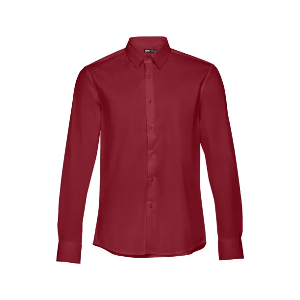 PARIS Men's poplin shirt Burgundy