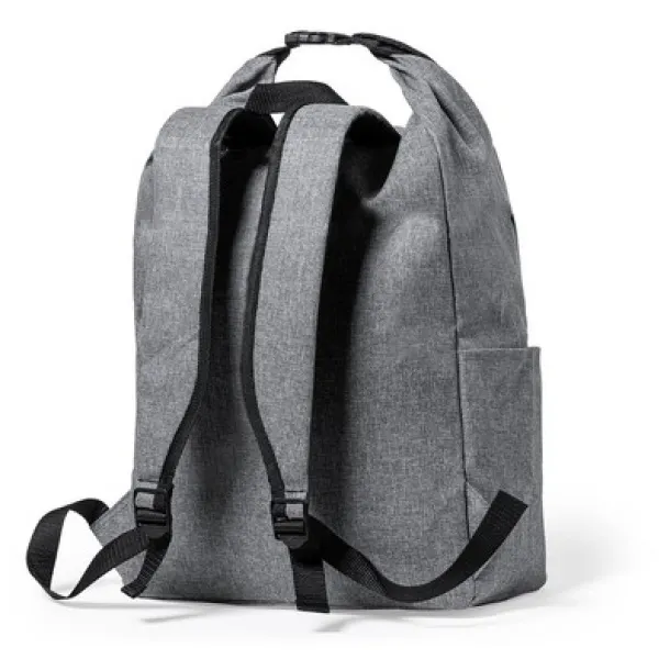  RPET water resistant backpack graphite