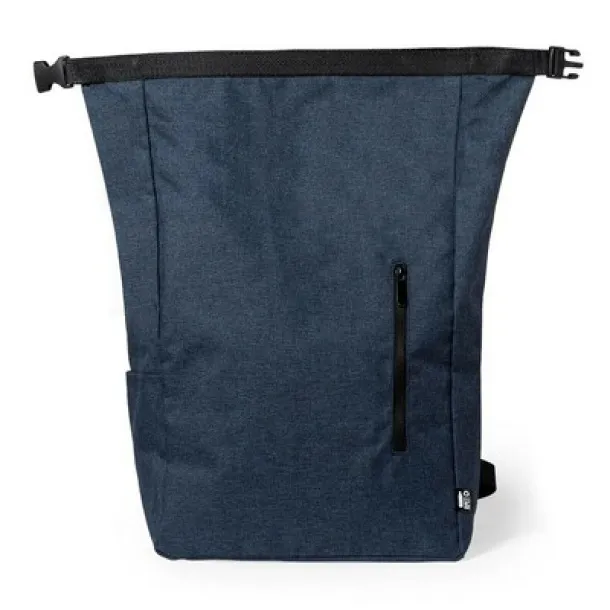  RPET water resistant backpack navy blue