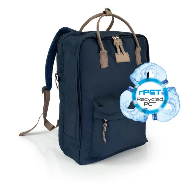 Finlay RPET laptop backpack 15,6" B'RIGHT Mornarski plava