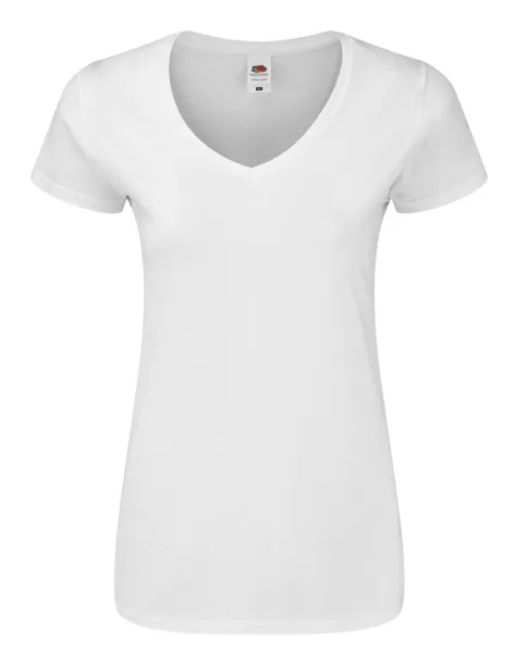 Iconic V-Neck Women women T-shirt White