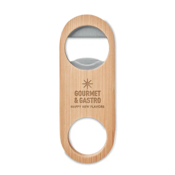 VALBAMPER Oval Bamboo bottle opener Wood