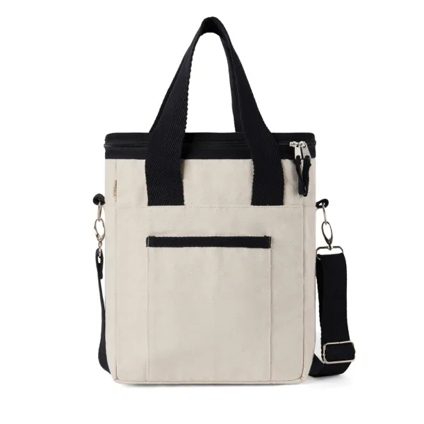  VINGA Volonne AWARE™ recycled canvas cooler tote bag - Vinga white Black