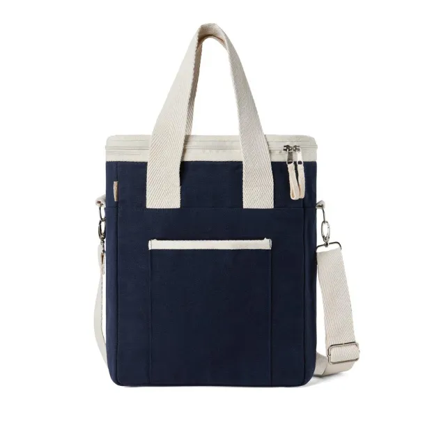  VINGA Volonne AWARE™ recycled canvas cooler tote bag - Vinga blue 11-0606 TPG