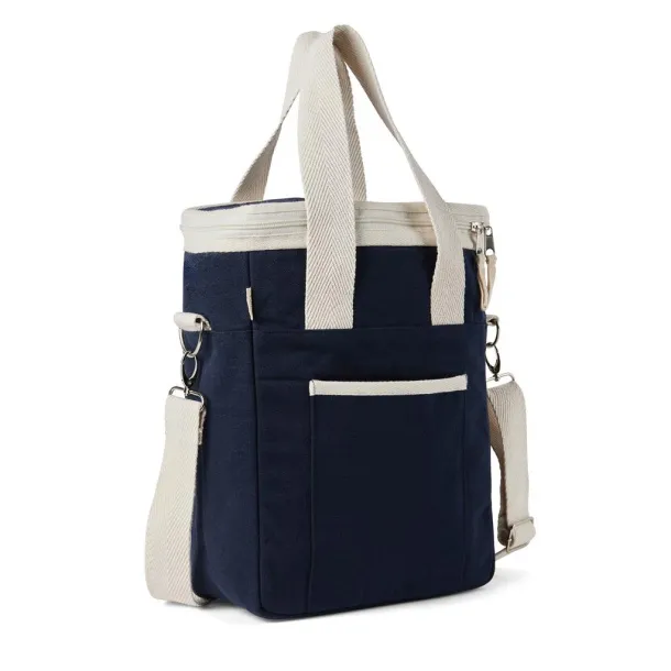  VINGA Volonne AWARE™ recycled canvas cooler tote bag - Vinga blue 11-0606 TPG