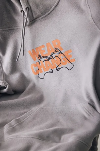  Iqoniq Trivor unisex mikroflis hoodie od recikliranog poliestera - iqoniq storm grey