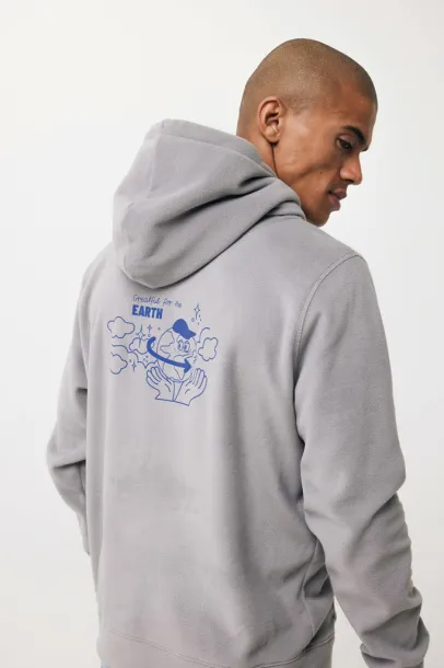  Iqoniq Trivor unisex mikroflis hoodie od recikliranog poliestera, 240 g/m² - iqoniq storm grey