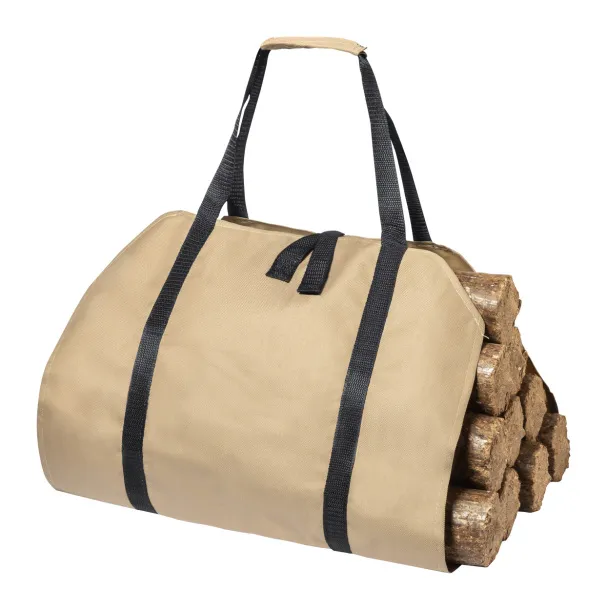 Priya firewood carrier bag Brown