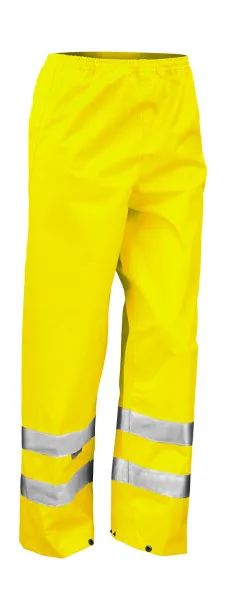  High Profile Rain Trousers - Result Safe-Guard Fluorescent Yellow