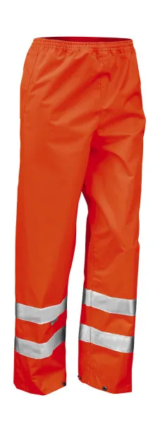  High Profile Rain Trousers - Result Safe-Guard Fluorescent Orange