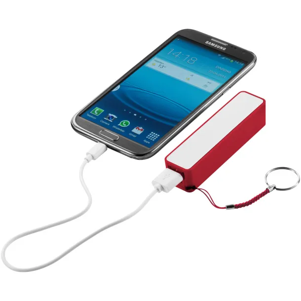 Jive 2000 mAh power bank Red White
