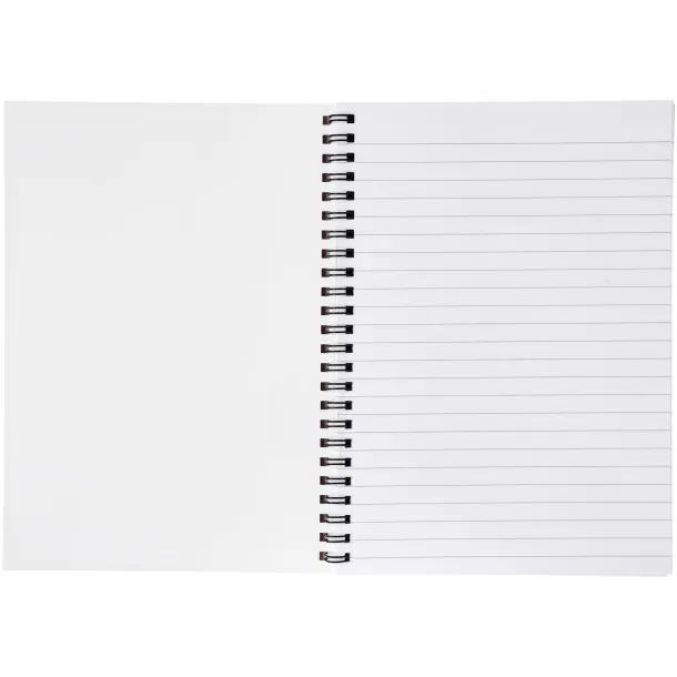 Desk-Mate® A5 notebook synthetic cover White Crna