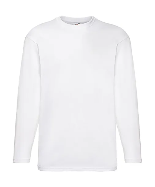  Valueweight muška majica dugih rukava, 165 g/m² - Fruit of the Loom Bijela