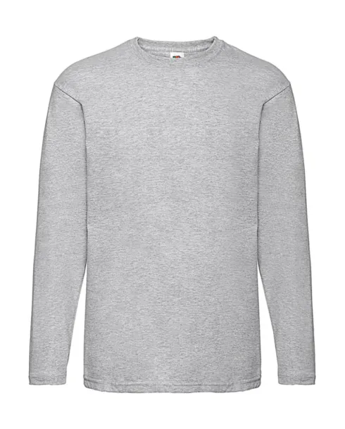  Valueweight LS T - Fruit of the Loom Heather Grey