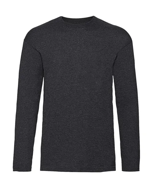  Valueweight muška majica dugih rukava, 165 g/m² - Fruit of the Loom Dark Heather Grey