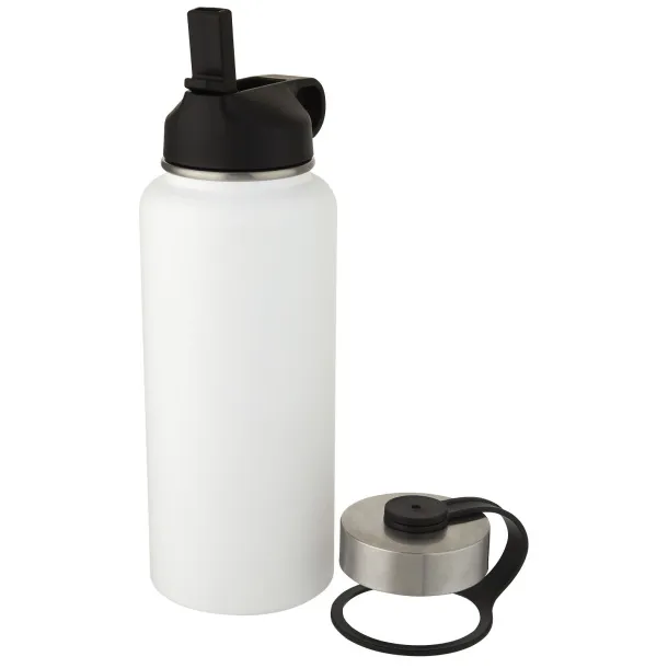 Supra 1 L copper vacuum insulated sport bottle with 2 lids - Unbranded White