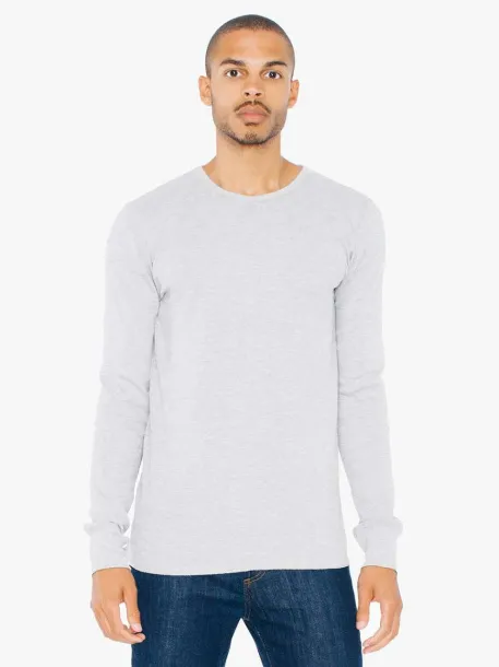  UNISEX BABY THERMAL LONG SLEEVE T-SHIRT - American Apparel Heather Grey