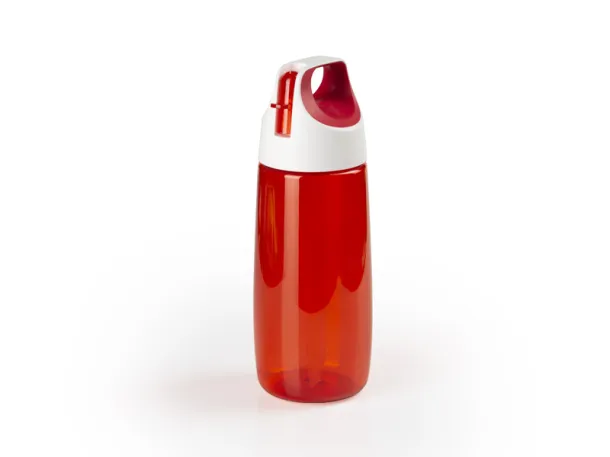 BARREL plastic sports bottle Red