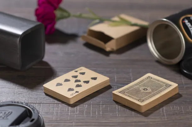 MAKAO Playing cards Smeđa