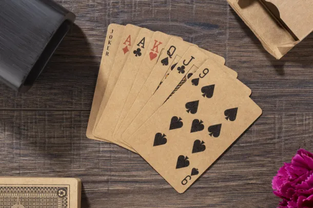 MAKAO Playing cards Smeđa