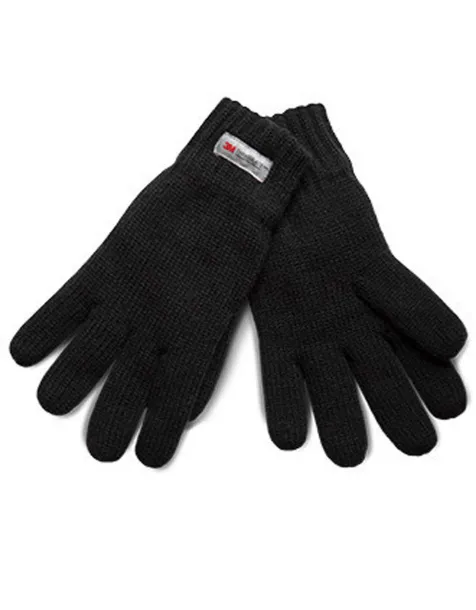  THINSULATE™ KNITTED GLOVES - K-UP Black