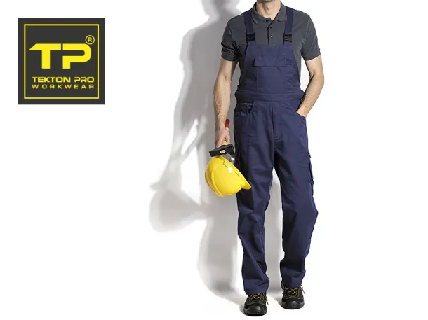 CRAFT BIB PANTS workwear bib pants - TEKTON PRO Blue