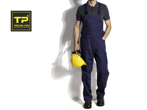 CRAFT BIB PANTS workwear bib pants - TEKTON PRO Blue