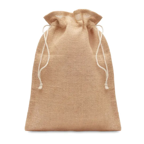 JUTE MEDIUM Medium jute gift bag 25 x 32cm Beige