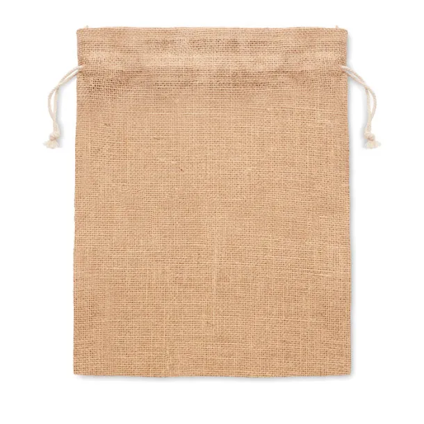 JUTE MEDIUM Medium jute gift bag 25 x 32cm Beige