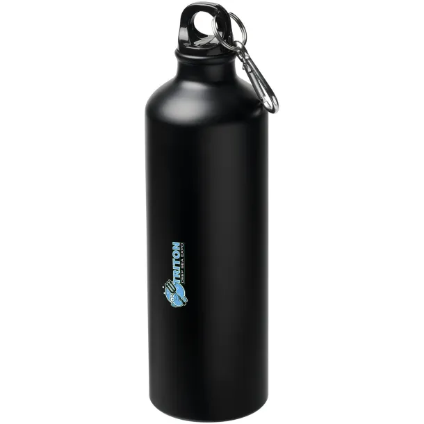 Pacific 770 ml matte sport bottle with carabiner - Unbranded Solid black