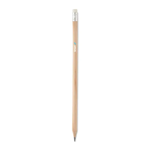 STOMP SHARP Natural pencil with eraser Wood