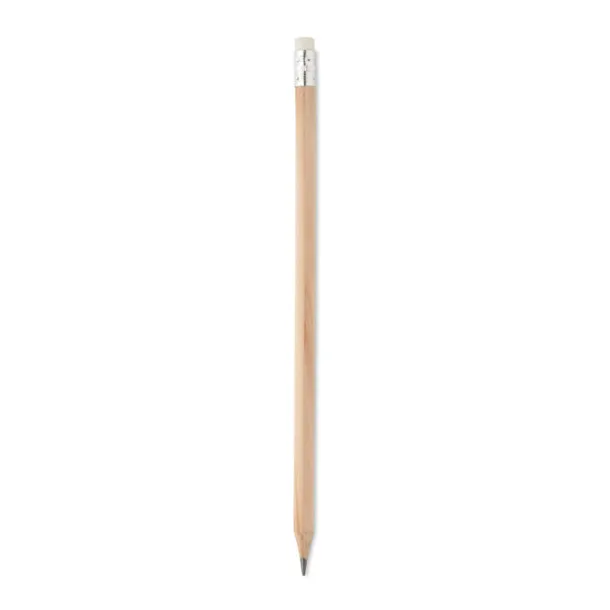 STOMP SHARP Natural pencil with eraser Wood