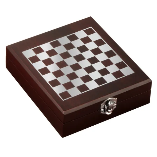 SUBLIME wine set and chess Brown