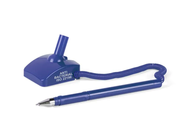 DESK AB Antibacterial plastic ballpoint pen with stand Royal blue