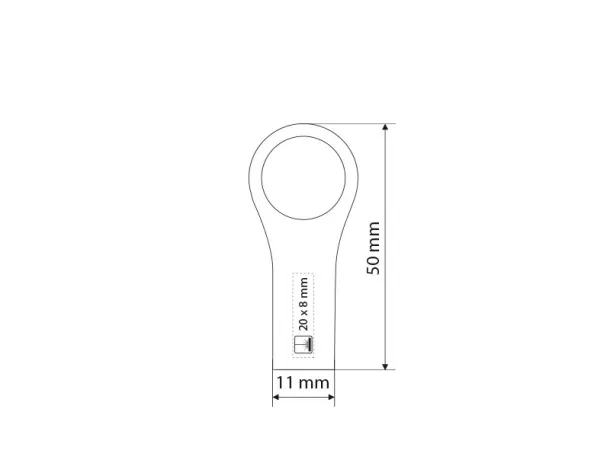 DECODE USB flash memory 8GB - PIXO Mat metal