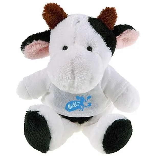 Nancie Plush cow black white