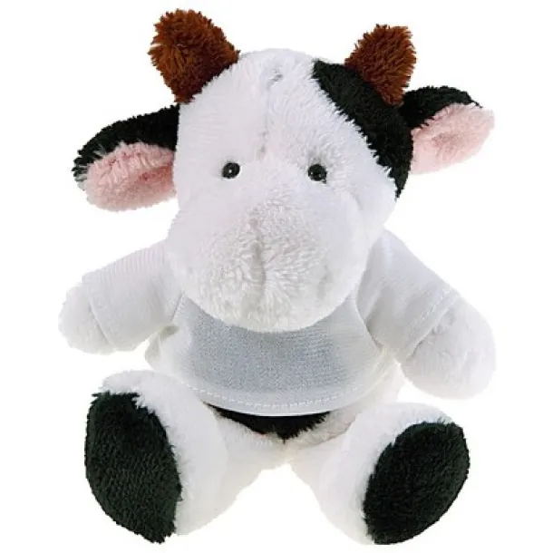 Nancie Plush cow black white