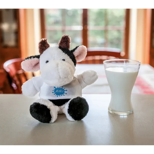 Nancie Plush cow black white