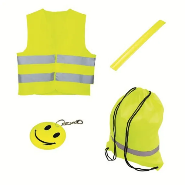 SAFE KID reflective safety set for children Yellow