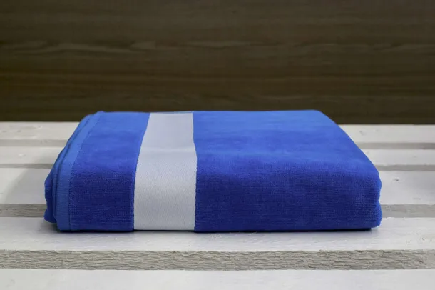  OLIMA VELOUR BEACH TOWEL - Olima Kraljevski plava