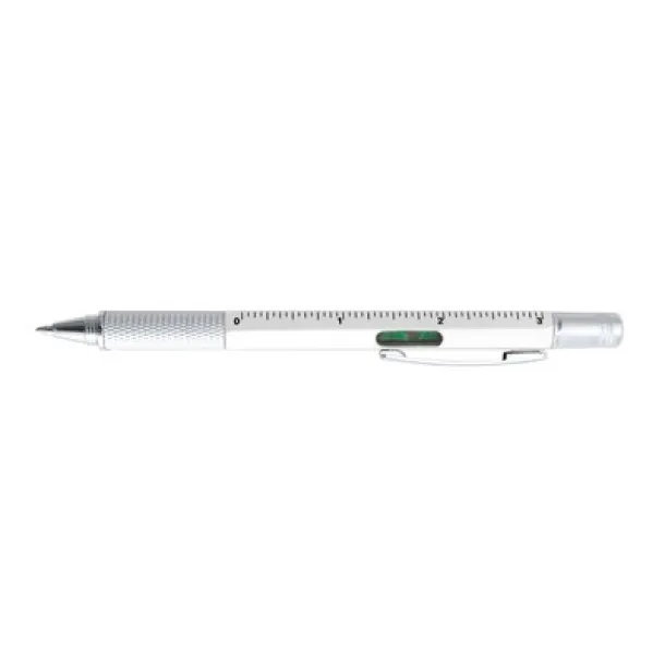  Multifunctional ball pen, ruler, spirit level, screwdriver Bijela