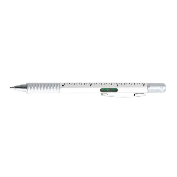  Multifunctional ball pen, ruler, spirit level, screwdriver white