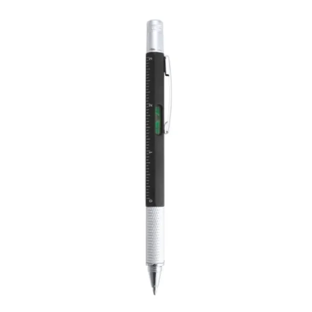  Multifunctional ball pen, ruler, spirit level, screwdriver Crna