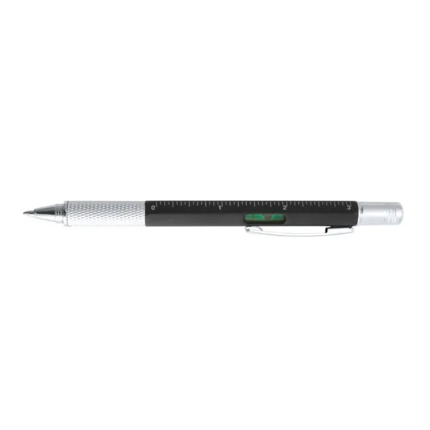  Multifunctional ball pen, ruler, spirit level, screwdriver Crna