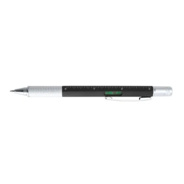  Multifunctional ball pen, ruler, spirit level, screwdriver Crna